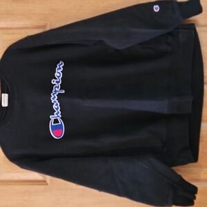 Vintage Champion Thick Puffy Felt Print Reverse Weave Crew Neck Sweatshirt sz.L